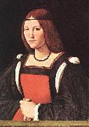 BOLTRAFFIO, Giovanni Antonio Portrait of a Young Woman 55 oil on canvas